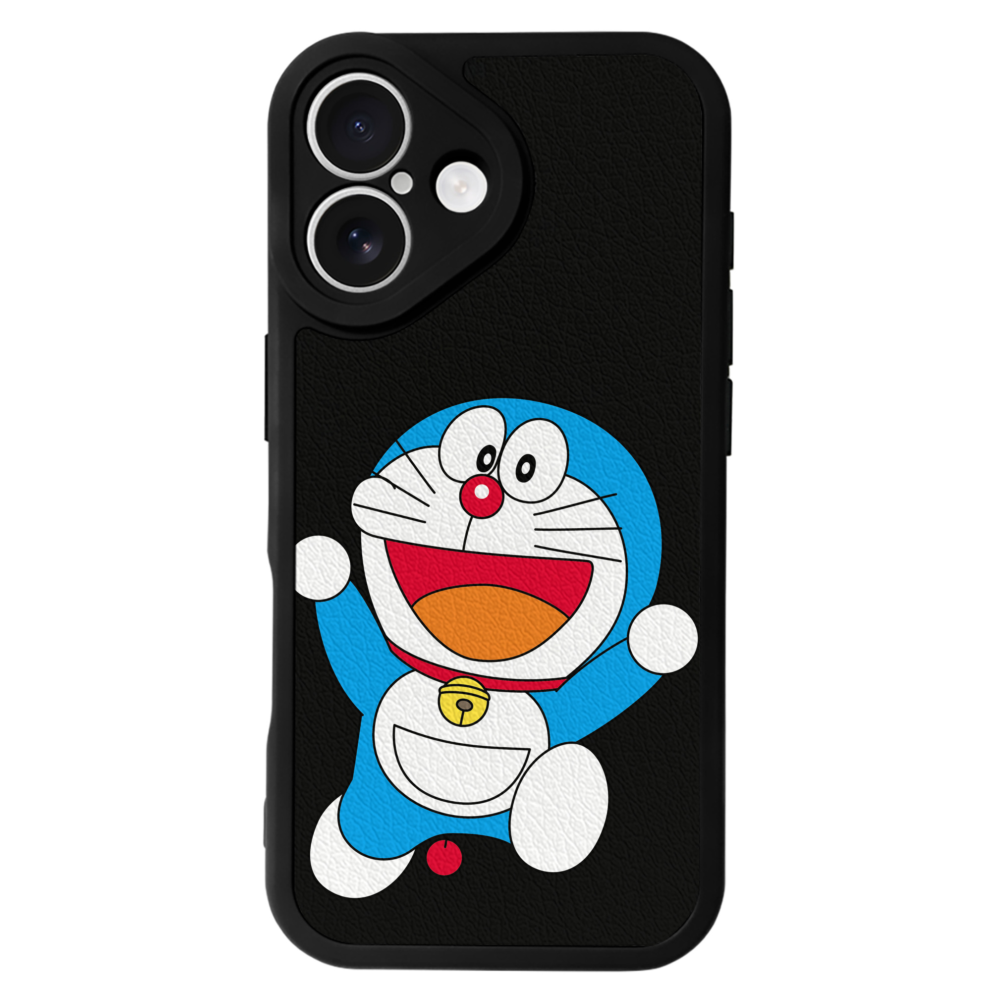（画像用） ドラえもん Doraemon 【iPhone 16シリーズ対応】シリコンスマホケース（レザー調） 材質：シリコン